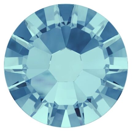 Swarovski 2038 Aquamarine ss12 Flat Back Hotfix