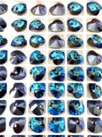 Swarovski 6228 Bermuda Blue 10mm Heart Pendant - Imagen 2