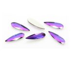 Swarovski 2304 Heliotrope 6mm Raindrop Flat Back - Imagen 2