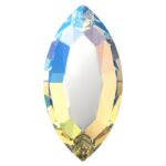 Swarovski 2200 Flat Back Navette Shimmer 4mm 8u
