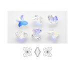 Swarovski 5754 Butterfly Bead Crystal Ab 8mm - Imagen 2